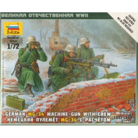   Zvezda Zvezda German Machine-gun w/Crew makett figura 1:72 (6210)