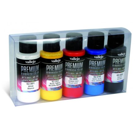 Vallejo 62101 Premium Color - Premium Basic Opaque Color Paint set