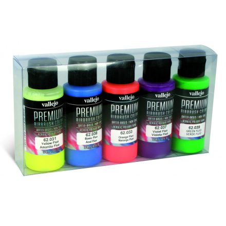 Vallejo 62102 Premium Color - Premium Fluo Color Paint set