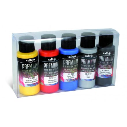 Vallejo 62103 Premium Color - Premium Metallic Color Paint set