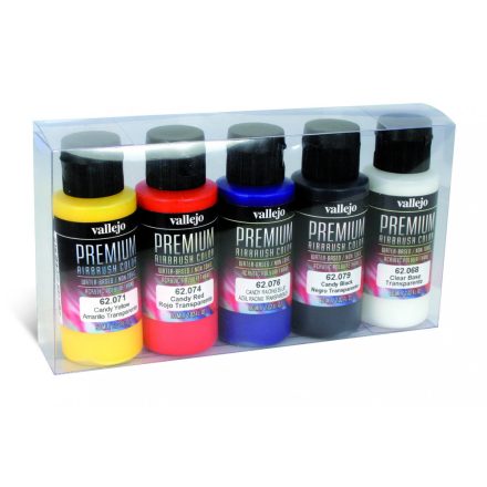 Vallejo 62104 Premium Color - Premium Candy Color Paint set