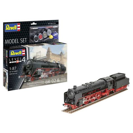 Revell Express Locomotive BR02 Tender 2 2 T30 1:87 (62171) makettszett kiegészítőkkel