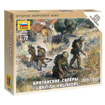 Zvezda British Engineers makett figura 1:72 (6219)