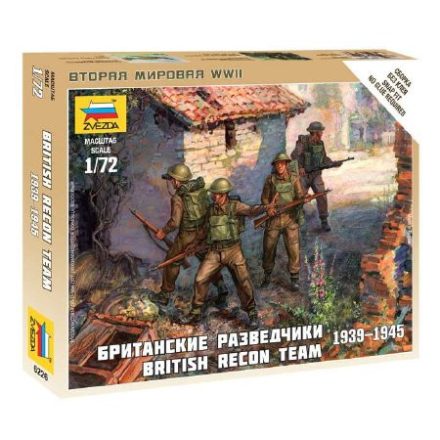 Zvezda British Recon Team makett figura 1:72 (6226)