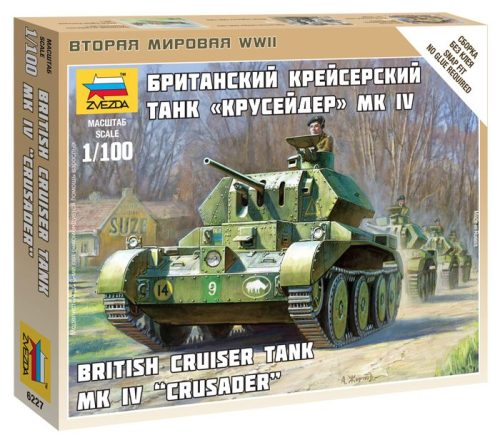Zvezda British Tank Crusader IV tank makett 6227