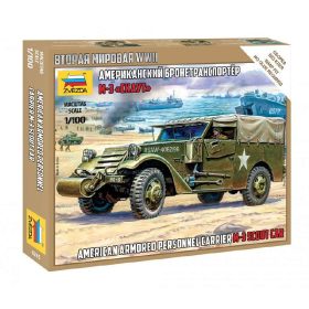 Zvezda Zvezda M-3 Scout Car 1:100 makett harcjármű (6245)