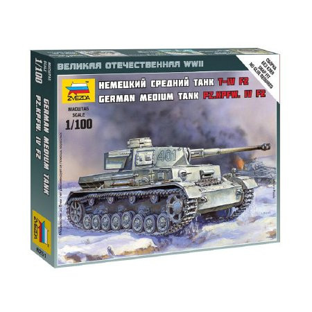 Zvezda Zvezda Panzer IV Ausf. F2 1:100 makett harcjármű (6251)