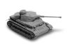 Zvezda Pz.Kpfw. IV Ausf.F2 tank makett 6251