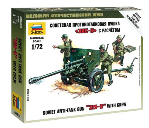 Zvezda Zis-3 Soviet Gun Military small set löveg makett 6253