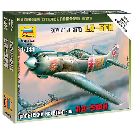 Zvezda Zvezda La-5 Soviet Fighter  1:144 makett repülő (6255)