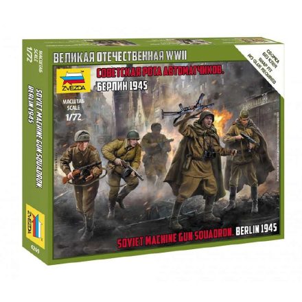 Zvezda Soviet Machine Gun Sqad makett figura 1:72 (6269)