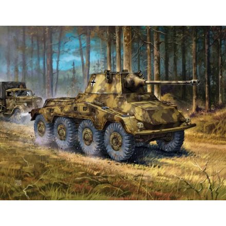 Zvezda Sd.Kfz.234 Puma 1:100 makett harcjármű (6285)