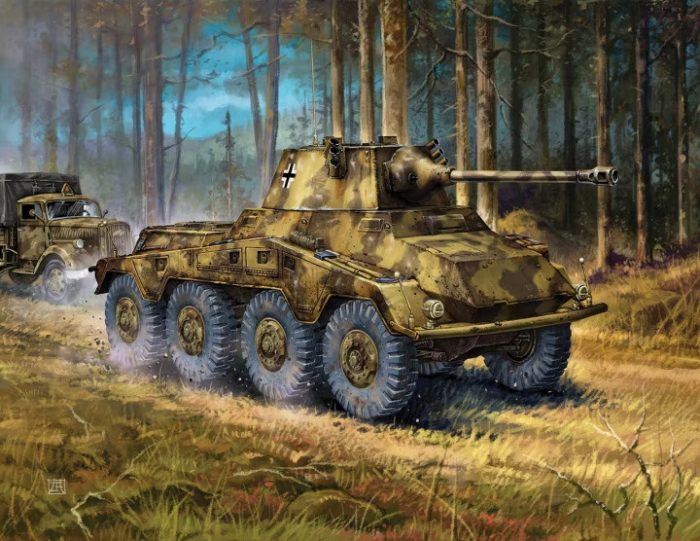 Zvezda Zvezda Sd.Kfz.234 Puma 1:100 makett harcjármű (6285)