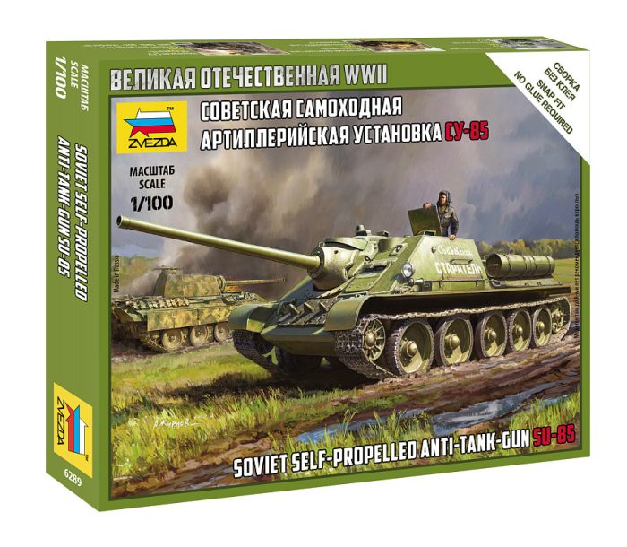 Zvezda Zvezda Su-85 1:100 makett harcjármű (6289)