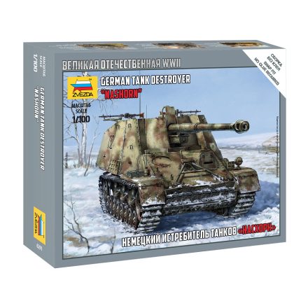 Zvezda Sd.Kfz.164 Nashorn 1:100 makett harcjármű (6291)