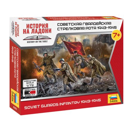 Zvezda Soviet Guards Infantry 1:72 makett figura (6293)