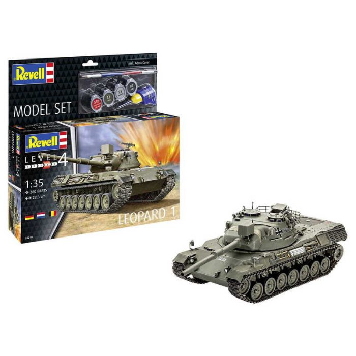 Revell Revell Leopard 1 1:35 (63240) makett szett kiegészítőkkel