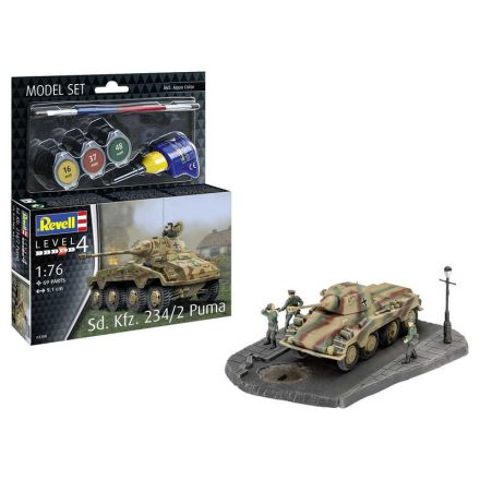 Revell Sd.Kfz. 234/2 Puma 1:76 (63288) makett szett kiegészítőkkel