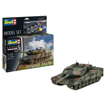 Revell Leopard 2 A6M+ (63342) makett készlet kiegészítőkkel