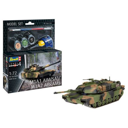 Revell M1A1 AIM(SA)/ M1A2 Abrams (63346) makett készlet kiegészítőkkel