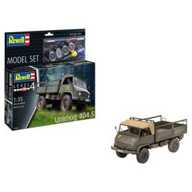   Revell Revell Unimog 404 S (63348) 1:35 makett készlet kiegészítőkkel