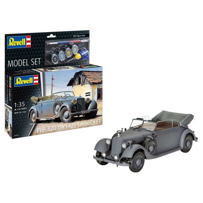 Revell Revell Typ 320 (W142) Cabriolet (63354) 1:35 makett készlet kiegészítőkkel
