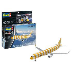   Revell Revell Model Set Airbus A321-200 Condor makett repülő 1:144 (63788)