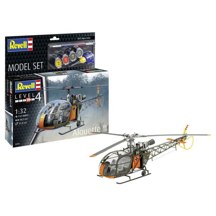 Revell Revell Model Set Alouette II 1:72 (63804) makett helikopter