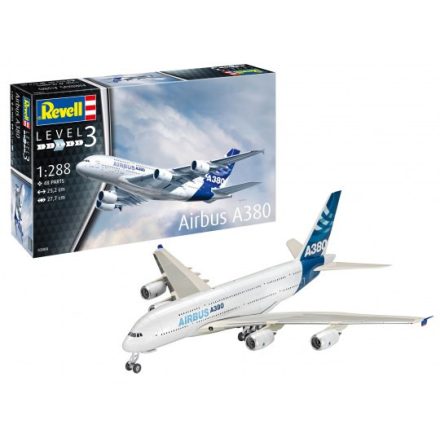 Revell Model Set Airbus A380 1:288 makett repülő (63808)