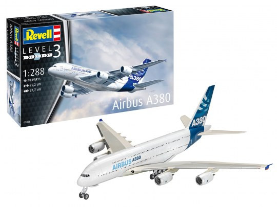 Revell Revell Model Set Airbus A380 1:288 makett repülő (63808)