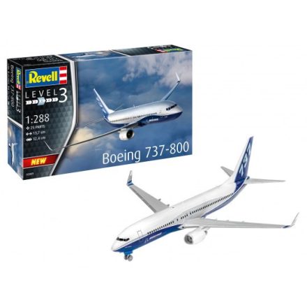 Revell Model Set Boeing 737-800 1:288 makett repülő (63809)