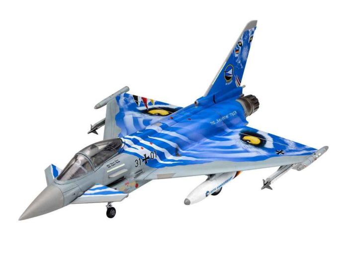 Revell Revell Eurofighter Typhoon Bavarian Tiger 2021 1:72 makett készlet kiegészítőkkel (63818 R)