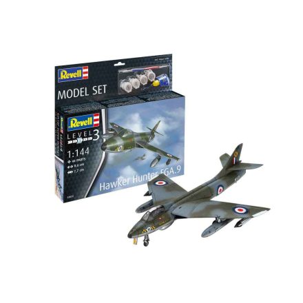 Revell Model Set Hawker Hunter FGA.9 makett repülő (63833)