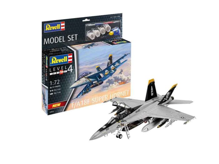 Revell Revell Model Set F/A18F Super Hornet makett repülő 1:72(63834)