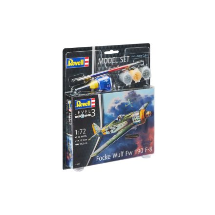 Revell Focke Wulf Fw190 F-8 1:72 makett készlet kiegészítőkkel (63898)