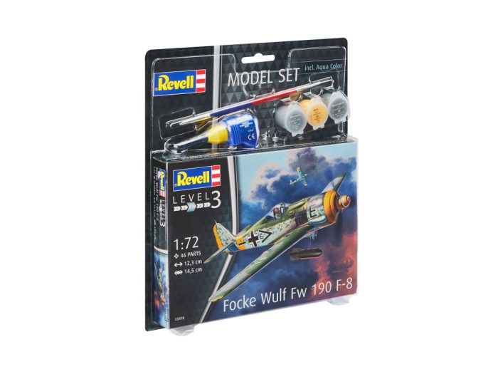 Revell Revell Focke Wulf Fw190 F-8 1:72 makett készlet kiegészítőkkel (63898)