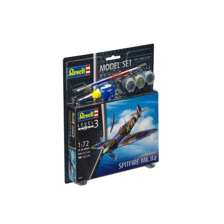 Revell Spitfire Mk. IIa makett 1:72 makett készlet kiegészítőkkel (63953)