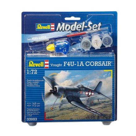 Revell Vought F4U-1D Corsair 1:72 makett készlet kiegészítőkkel (63983)