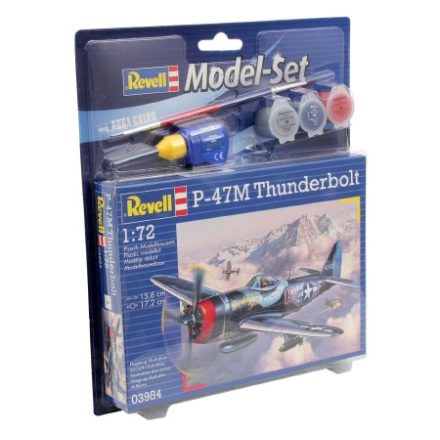 Revell P-47 M Thunderbolt 1:72 makett készlet kiegészítőkkel (63984)