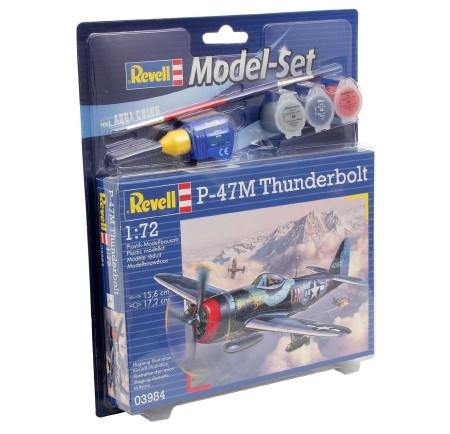 Revell Revell P-47 M Thunderbolt 1:72 makett készlet kiegészítőkkel (63984)