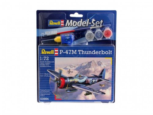 Revell Model Set P-47 M Thunderbolt katonai repülő makett revell 63984