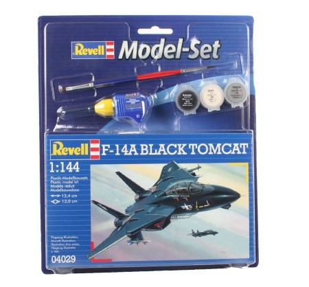 Revell Model Set F-14A Black Tomcat katonai repülő makett revell 64029