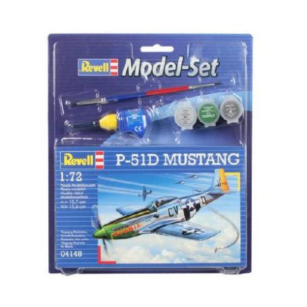 Revell P-51D Mustang 1:72 makett készlet kiegészítőkkel (64148)