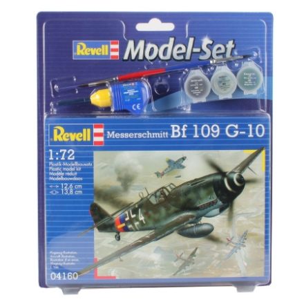 Revell Messerschmitt Bf 109 G-10 makett 1:72 makett készlet kiegészítőkkel (64160)