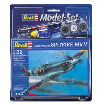 Revell Supermarine Spitfire Mk.V makett 1:72 makett készlet kiegészítőkkel (64164)