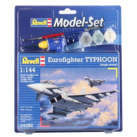 Revell Eurofighter Typhoon 1:144 makett készlet kiegészítőkkel (64282)