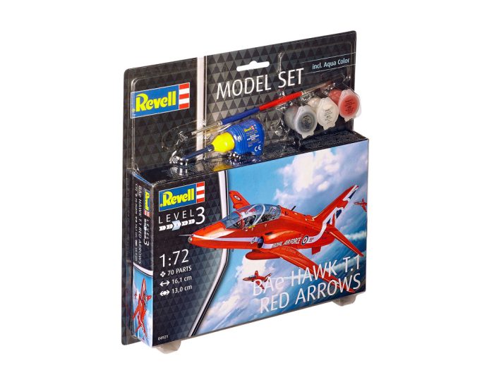 Revell Revell Bae Hawk T-1 Red Arrows 1:72 makett készlet kiegészítőkkel (64921)