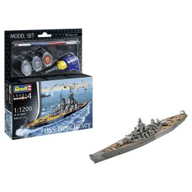   Revell Revell Model Set Battleship USS New Jersey 1:1200 (65183) makett hajó festékkel, ragasztóval