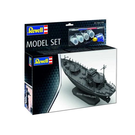 Revell Model Set KFK (Kriegsfischkutter) 1:144 maket készlet kiegészítőkkel (65242)