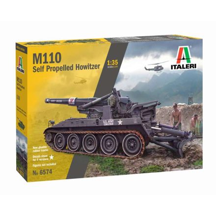 Italeri M110 Self Propelled Howitzer  1:35 makett harcjármű (6574s)